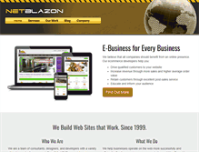 Tablet Screenshot of netblazon.com